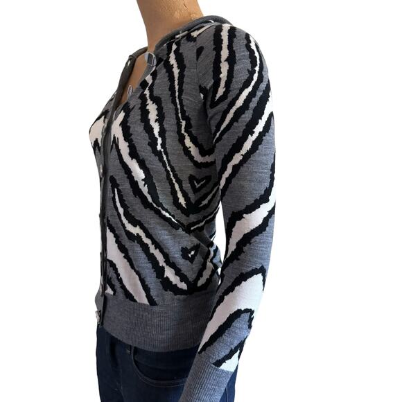 L.A.M.B. Button Up Hooded Sweater 100% Wool - Picture 8 of 16